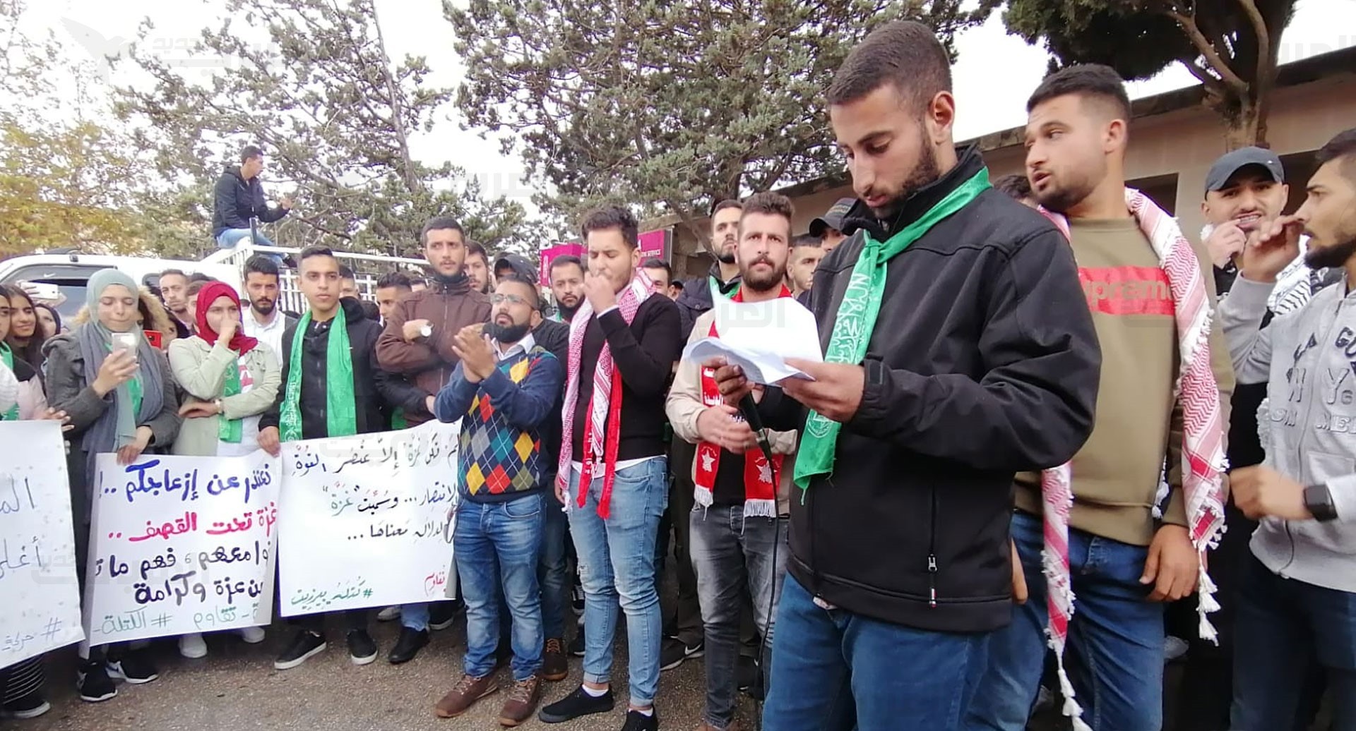 كلمة ممثل الكتلة في وقفة تضامنية مع شهداء غزة 24.2